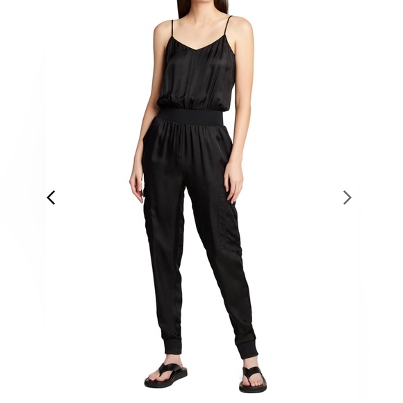 Navy Cinq a Sept v neck jumpsuit